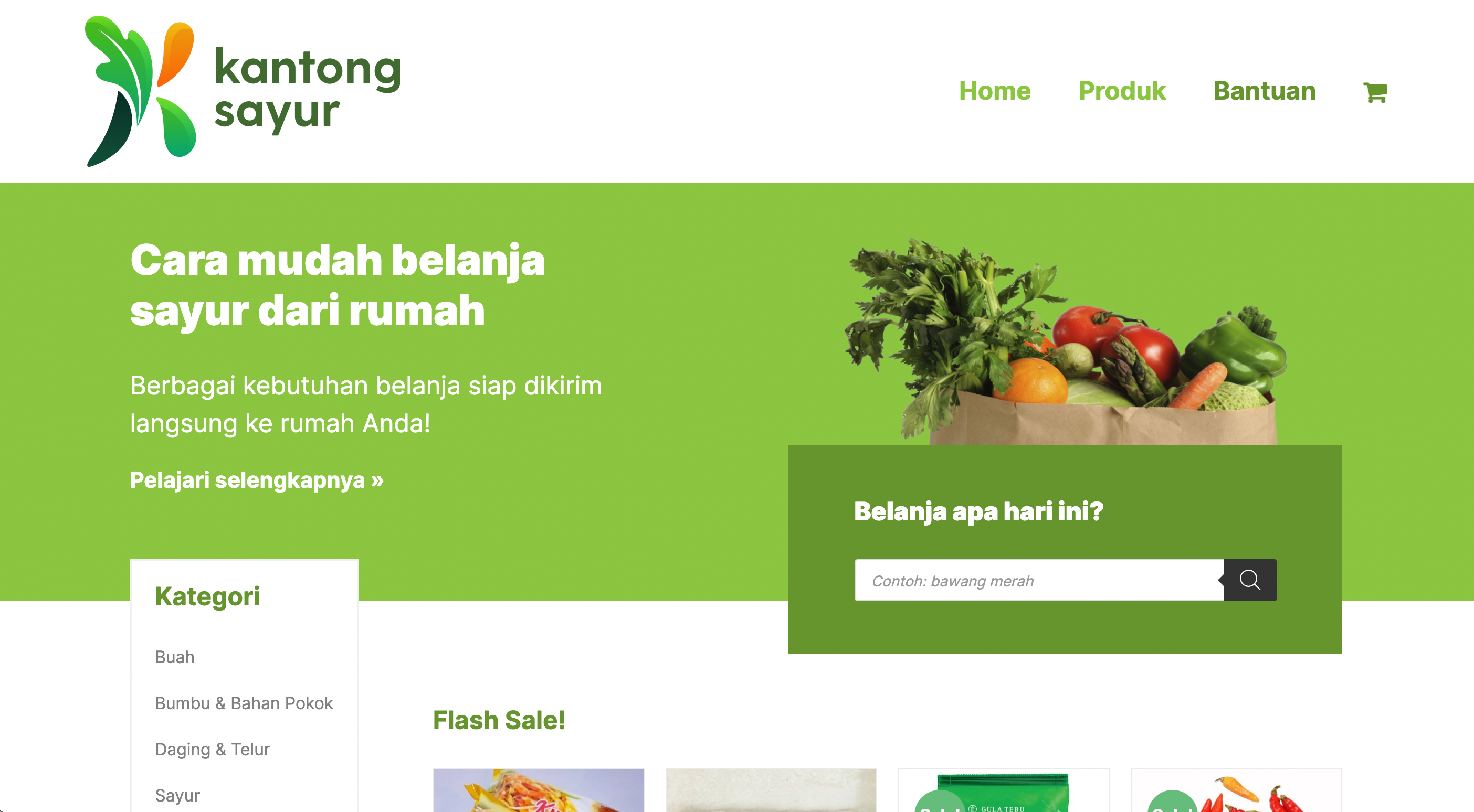 Kantong Sayur Website